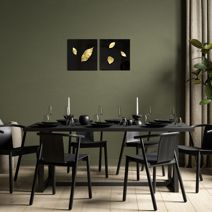 Gold Leafs Art Panel